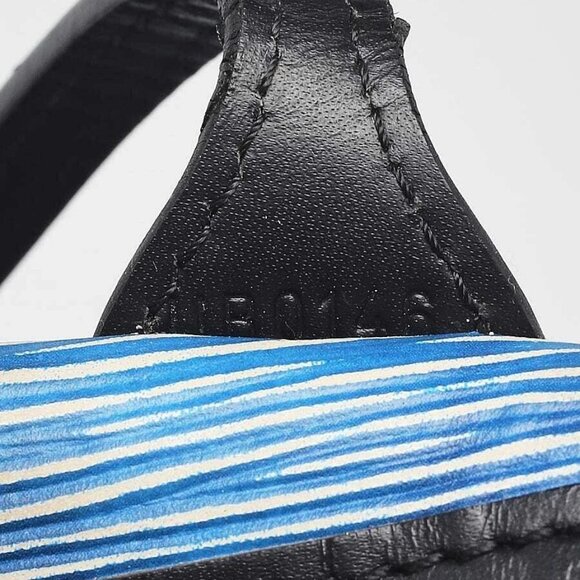 Louis Vuitton Denim Epi Leather Neverfull MM Bag w/o Accessories Pochette - Picture 11 of 12